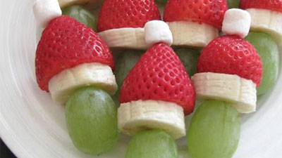 Grinch Kabobs