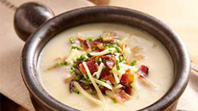 Skinny Loaded Baked Potato Soup