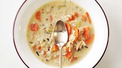 Skinny Turkey and Wild Rice Soup